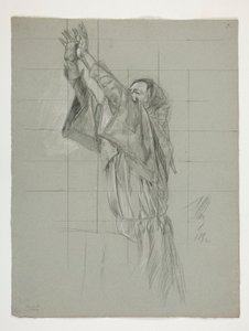 Figure Study for King Arthur by Edwin Austin Abbey
