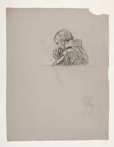 Figure Study for King Arthur by Edwin Austin Abbey