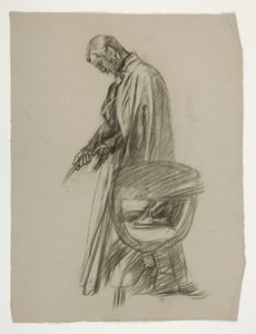 Figure Study for King Arthur by Edwin Austin Abbey
