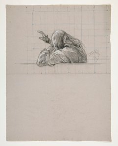 Figure Study for King Arthur by Edwin Austin Abbey