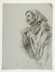 Figure Study for King Arthur by Edwin Austin Abbey