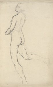 Figure Study for The Hours (3 pm) - Mural Decoration at State Capitol Building in Harrisburg, Pennsylvania, 1902-1911 (completed by John Singer Sargent) by Edwin Austin Abbey