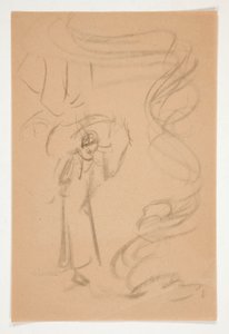 Figure Study, Possibly for Prospero by Edwin Austin Abbey