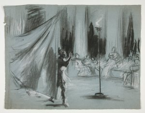 Figures in a Hall by Edwin Austin Abbey