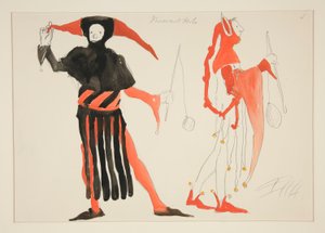 Fools, costume sketch for Henry Irving