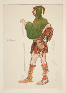 Gardener, costume sketch for Henry Irving