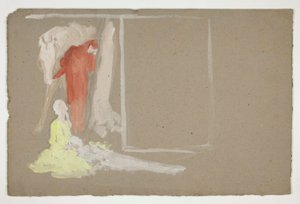Group of Figures - Unidentified Illustration by Edwin Austin Abbey