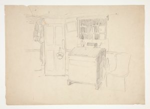 Interior Study by Edwin Austin Abbey