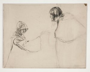 Isabella and the Duke (study for .1108), from Measure for Measure
