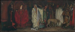 King Lear, Act I, Scene I by Edwin Austin Abbey