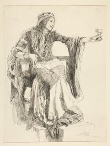 Lady Macbeth, Act III, Scene IV, Macbeth by Edwin Austin Abbey