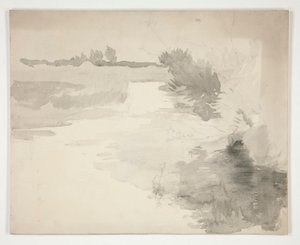 Landscape by a River by Edwin Austin Abbey