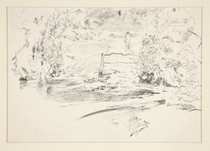 Landscape with Figure by Edwin Austin Abbey