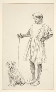 Launce and His Dog, from Act IV, Scene iv, Two Gentlemen of Verona