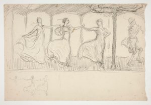 Line of Women Dancing by Edwin Austin Abbey