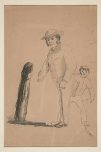 Man and Boy (recto); Heads and Figures of Chinamen (verso)