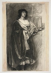 Man in Renaissance costume by Edwin Austin Abbey