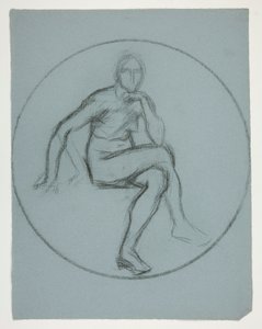 Medallion Study for Mural at the State Capitol Building in Harrisburg, Pennsylvania, 1902-1911 (completed by John Singer Sargent) by Edwin Austin Abbey