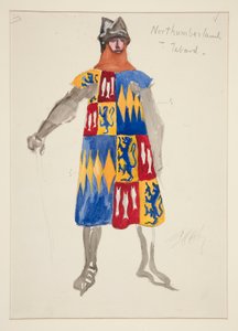 Northumberland - Tabard, Costume Sketch for Henry Irving