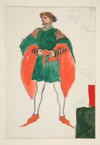 Percy, Costume Sketch for Henry Irving