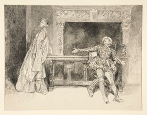Petruchio Banters Katharina, from Act II, Scene I, Taming of the Shrew