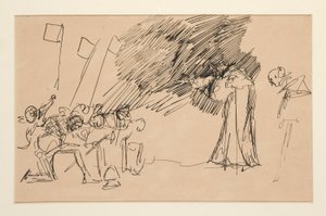 Preliminary Sketch for Act II, Scene I, All