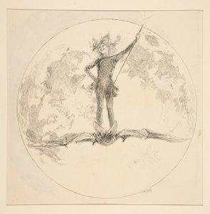 Puck, Illustration for Act II, Scene ii, A Midsummer Night by Edwin Austin Abbey