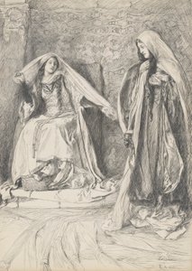 Rebecca and Rowena, illustration for Ivanhoe by Edwin Austin Abbey