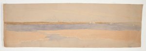 River Landscape with Town on Far Shore