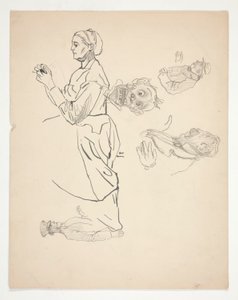 Sheet of Studies by Edwin Austin Abbey
