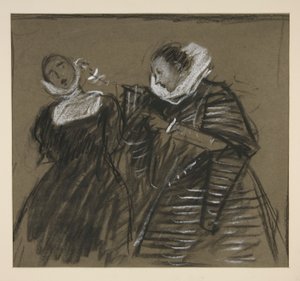 Sketch for Taming of the Shrew by Edwin Austin Abbey