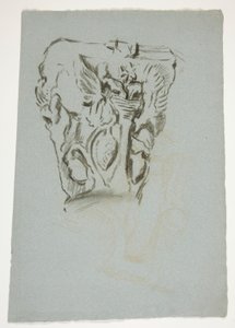 Sketch of a Capital by Edwin Austin Abbey