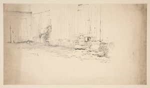 Sketch of a Farmyard, with a Horse