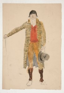 Sketch of a Man - Costume Study for La Tosca by Edwin Austin Abbey