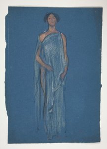 Sketch of a woman - costume study for a play?