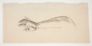 Sketch of an Arm and Hand by Edwin Austin Abbey