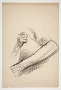 Sketch of an Upper Torso by Edwin Austin Abbey