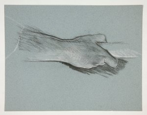 Sketch of One Hand Grasping a Pole by Edwin Austin Abbey