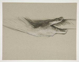 Sketch of One Hand Grasping a Pole by Edwin Austin Abbey