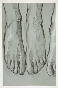 Sketch of Three Feet (recto); Sketch of One Foot (verso) by Edwin Austin Abbey
