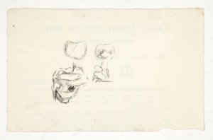 Sketches of Hands Holding Wine Glasses by Edwin Austin Abbey