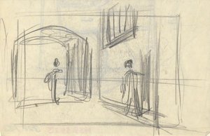 Street Scene with Figures (recto); Architectural Study (verso)