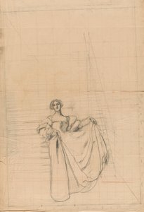 Study for Measure for Measure: Woman in Renaissance costume by Edwin Austin Abbey
