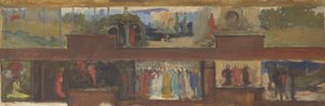 Study for The Quest and Achievement of the Holy Grail, Book Delivery Room, Boston Public Library by Edwin Austin Abbey