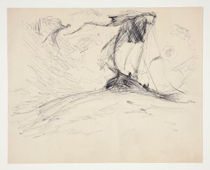 Study for The Quest of the Holy Grail (series of fifteen paintings for the Boston Public Library, completed in 1901) by Edwin Austin Abbey