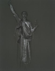 Study for Allegorical Figure of Art, Rondel in the Rotunda of the Pennsylvania State Capitol Building, Harrisburg, 1902-1911 by Edwin Austin Abbey