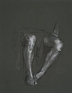 Study for figure in The Spirit of Vulcan, Genius of the Workers in Iron and Steel, capitol rotunda, Harrisburg, Pennsylvania by Edwin Austin Abbey