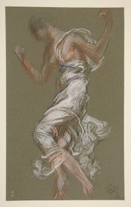 Study for figure of 1 pm by Edwin Austin Abbey