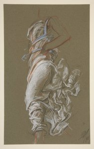 Study for Figure of 7 am by Edwin Austin Abbey