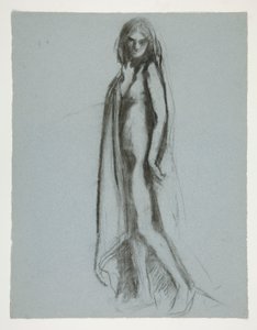 Study for figure of 7 pm in... by Edwin Austin Abbey